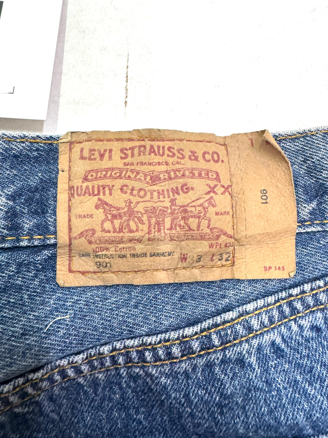Levi's 901 vintage W33 L32 made in usa levis jeans donna anni 90' deadstock