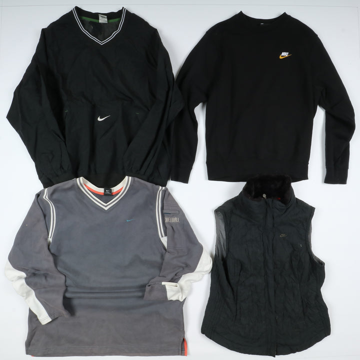 Nike Giacche, Felpe e Gilet sportivi invernali vintage stock 9pz uomo, donna e bambino