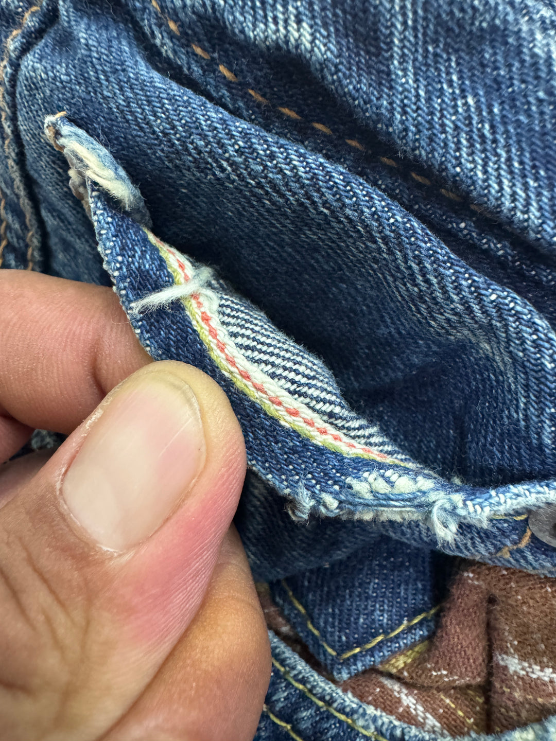 Edwin RV mezza cimosa W28 L31 deadstock vintage jeans selvedge