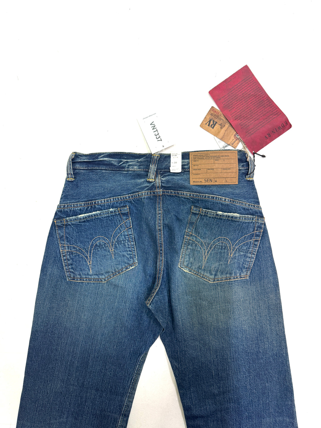 Edwin RV mezza cimosa W28 L31 deadstock vintage jeans selvedge