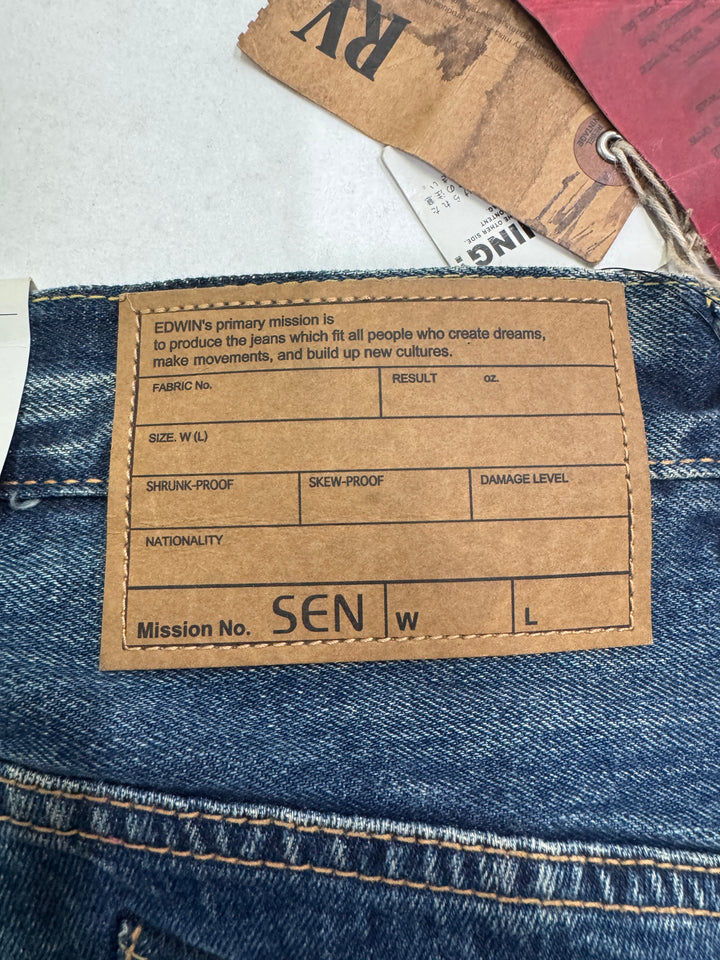 Edwin RV mezza cimosa W28 L31 deadstock vintage jeans selvedge