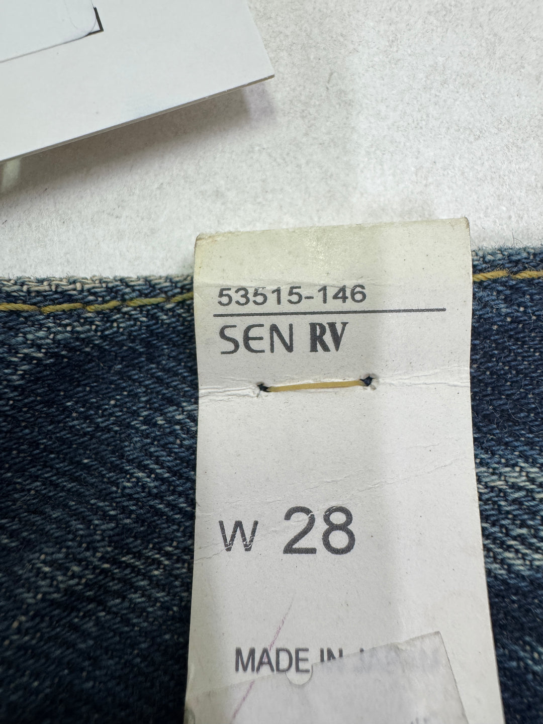 Edwin RV mezza cimosa W28 L31 deadstock vintage jeans selvedge