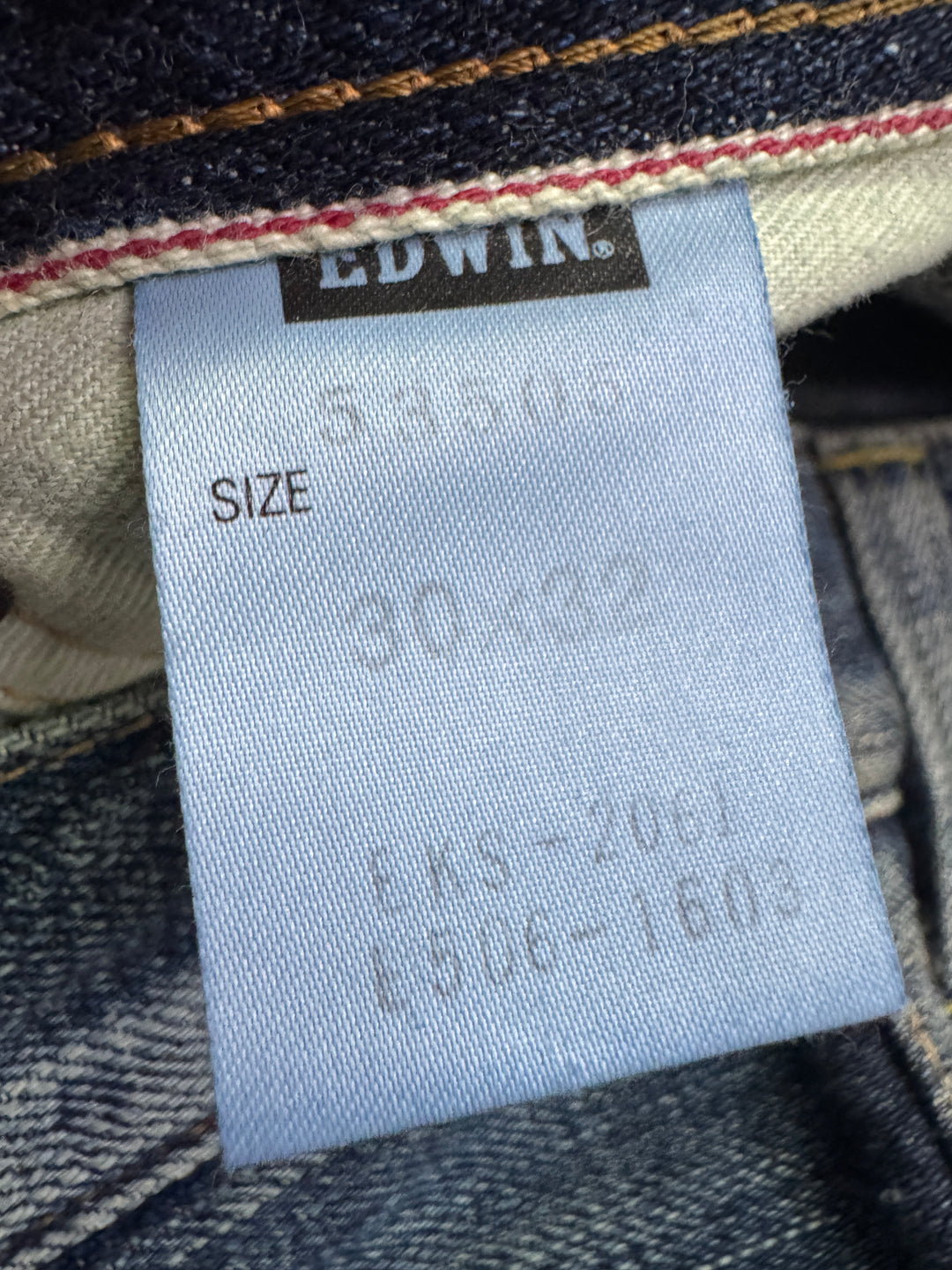 Edwin RV mezza cimosa W30 L32 deadstock vintage jeans selvedge