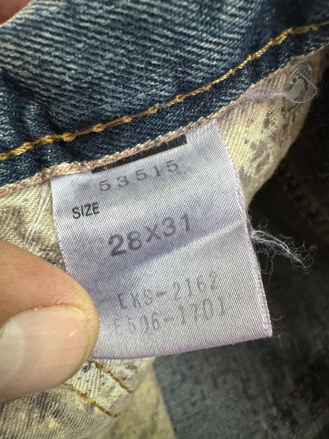 Edwin RV mezza cimosa W28 L31 deadstock vintage jeans selvedge