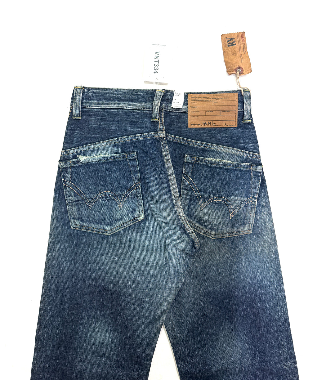 Edwin RV mezza cimosa W28 L31 deadstock vintage jeans selvedge
