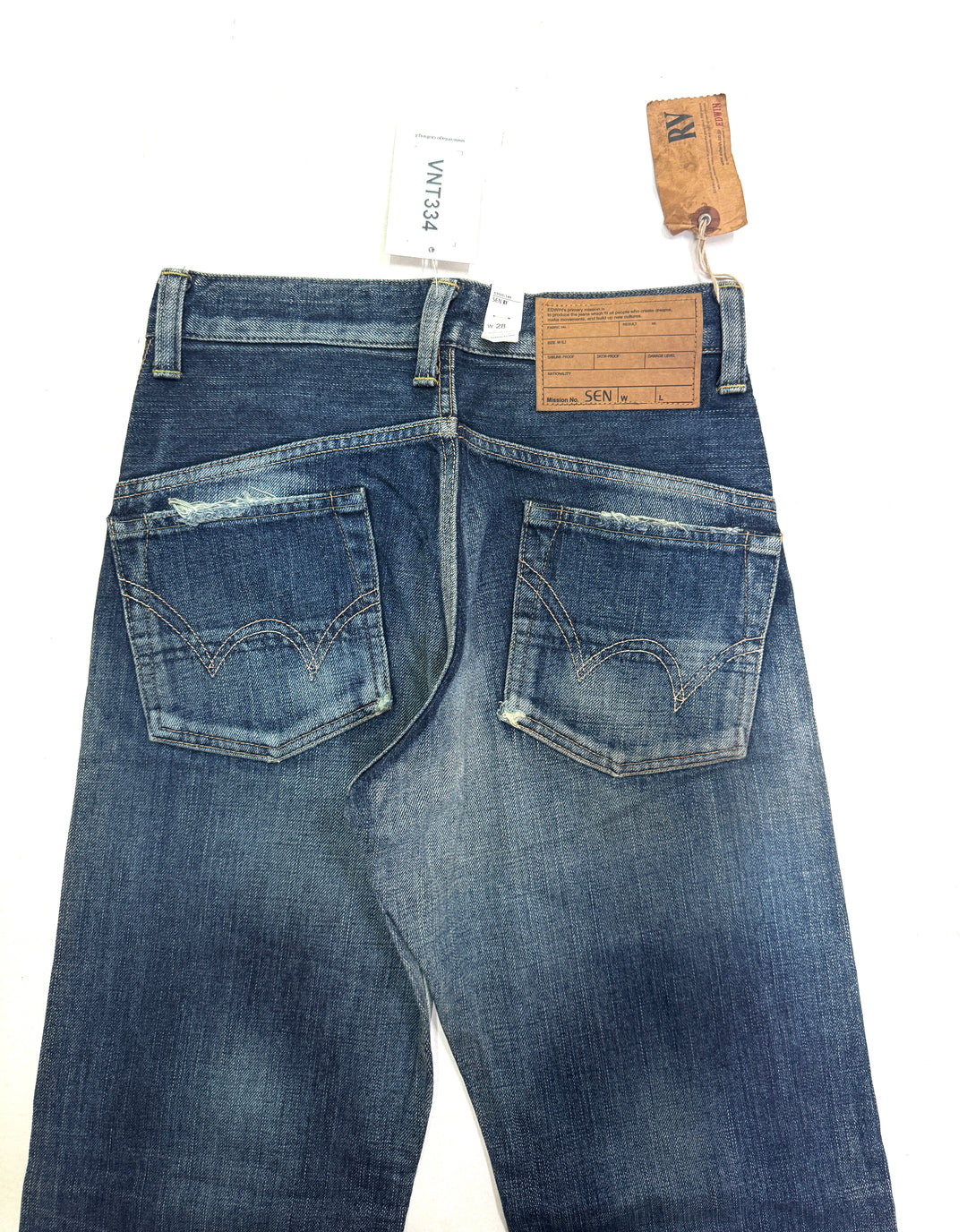 Edwin RV mezza cimosa W28 L31 deadstock vintage jeans selvedge