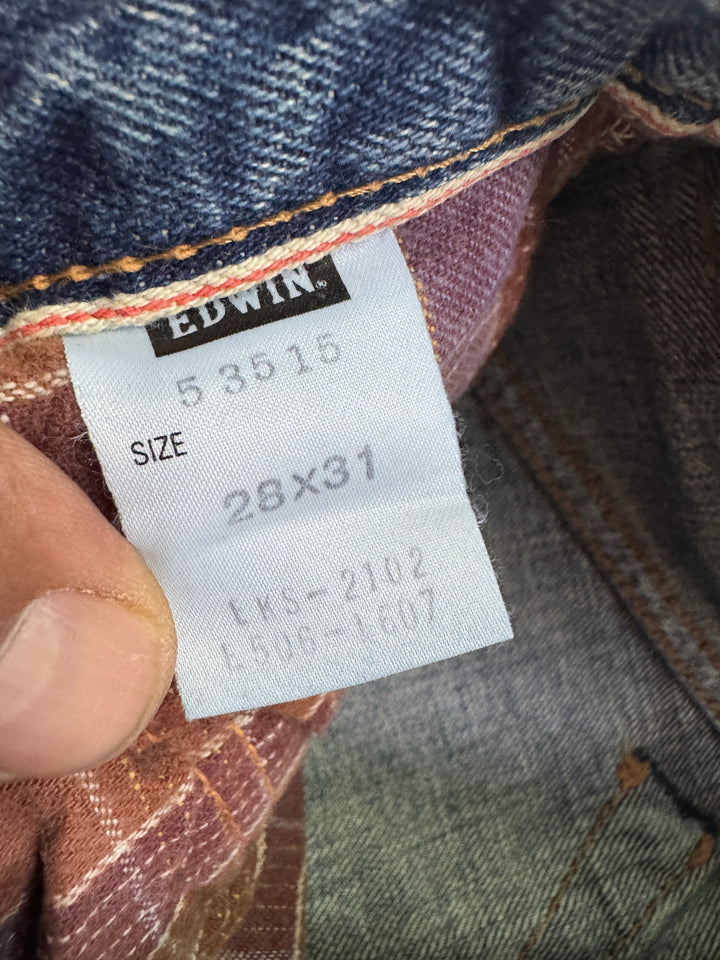 Edwin RV mezza cimosa W28 L31 deadstock vintage jeans selvedge