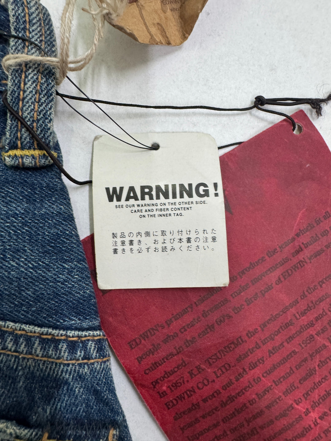 Edwin RV mezza cimosa W28 L31 deadstock vintage jeans selvedge