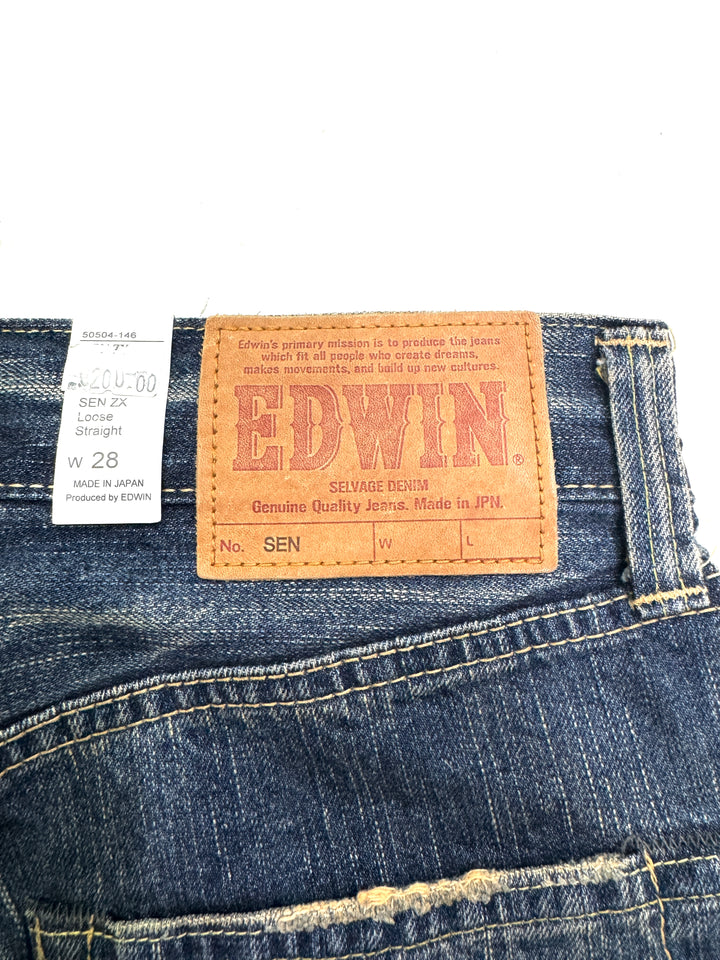 Edwin sen cimosa W28 L33 deadstock vintage jeans selvedge