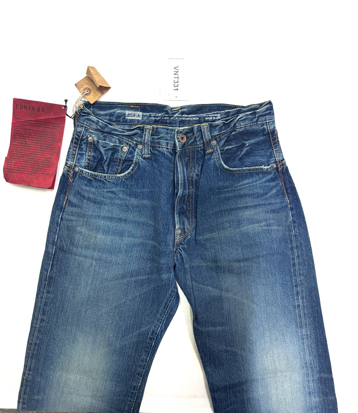 Edwin RV mezza cimosa W28 L31 deadstock vintage jeans