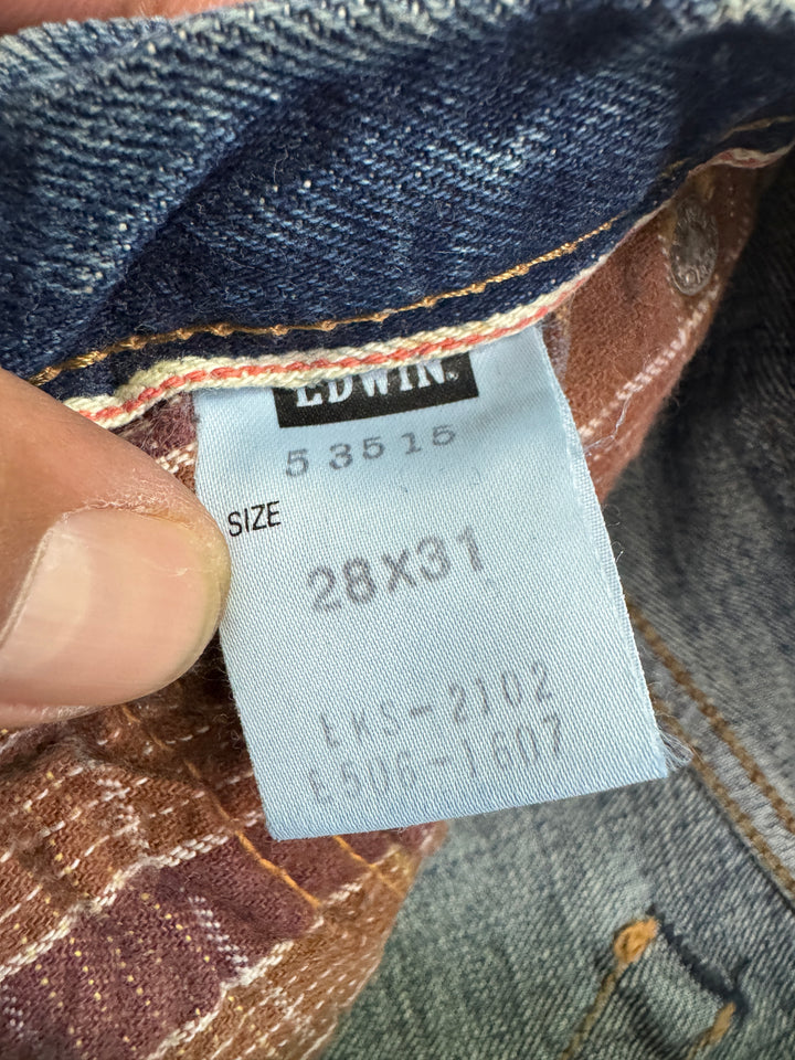 Edwin RV mezza cimosa W28 L31 deadstock vintage jeans