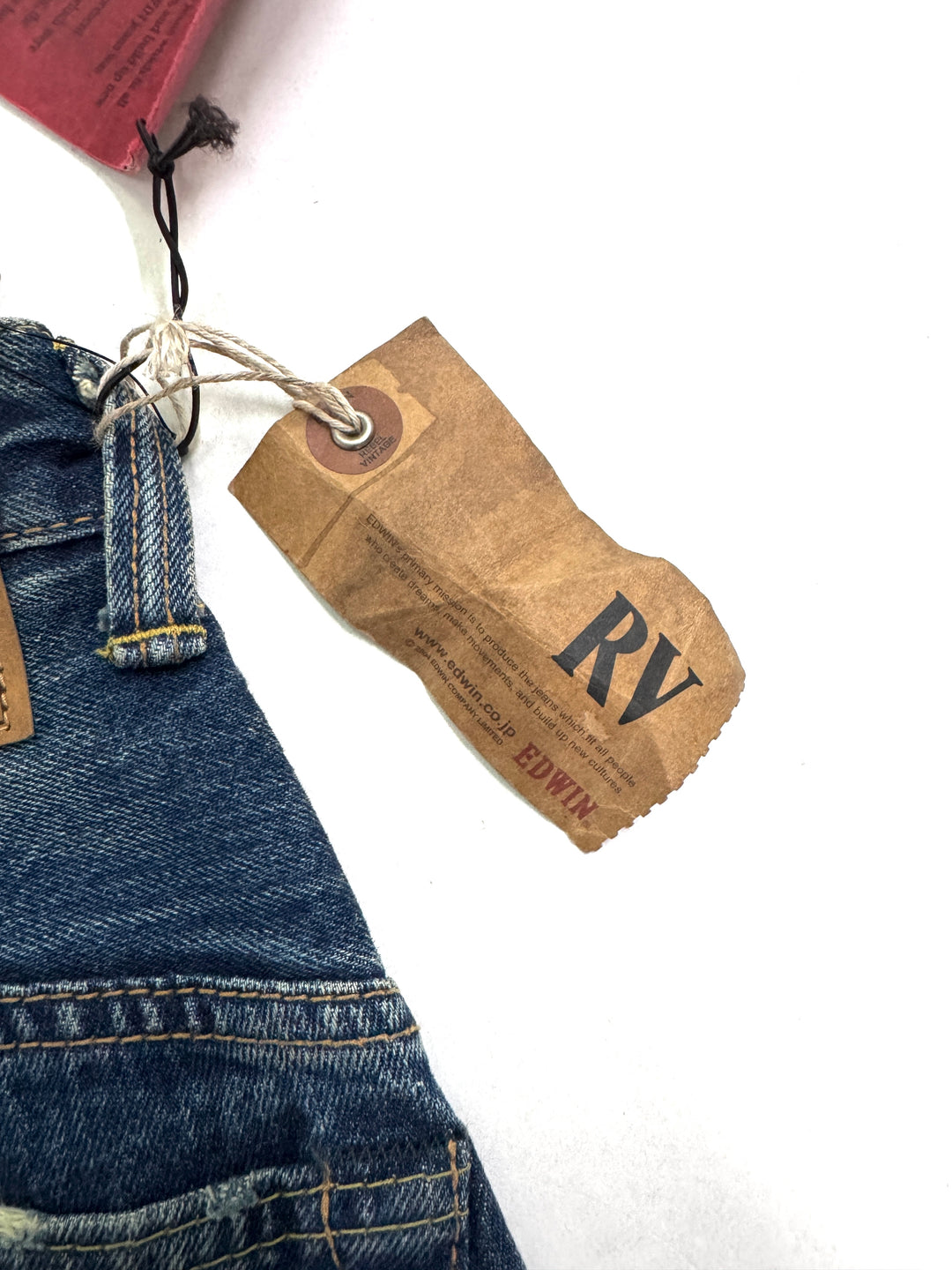 Edwin RV mezza cimosa W28 L31 deadstock vintage jeans