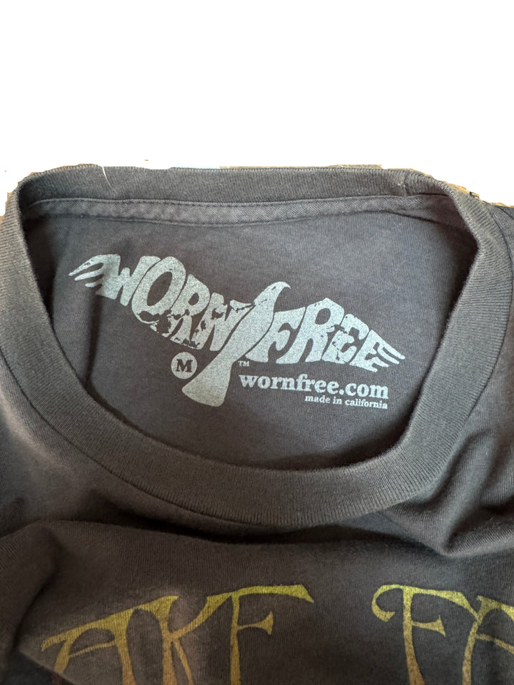 WORN FREE T-shirt Tg. M single stitch vintage