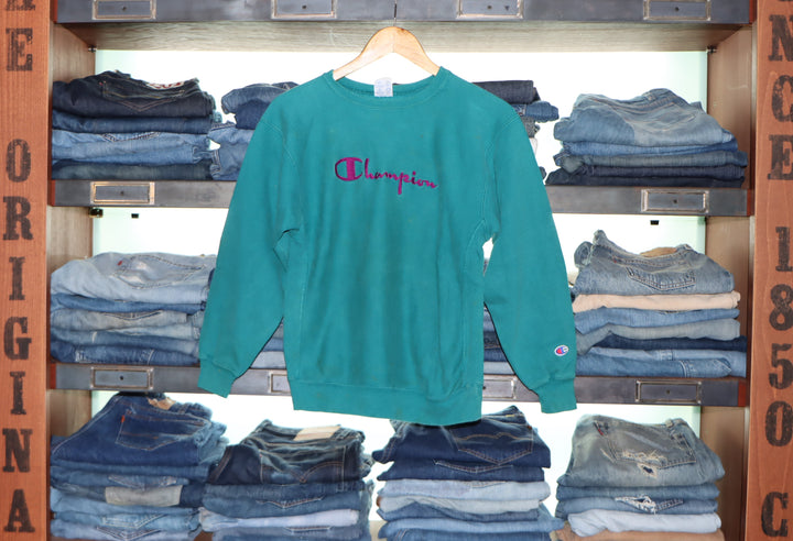 Champion Reverse Weave made in usa Verde vintage size L ( 14-16 )
