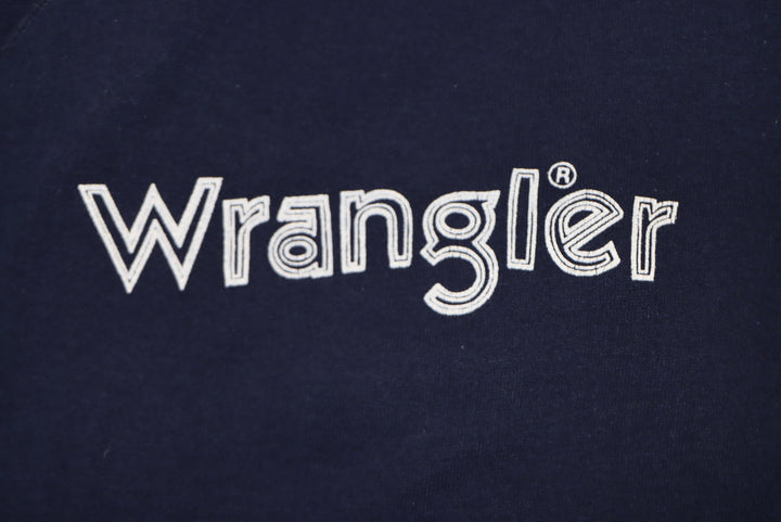 Felpa Wrangler sweatshirt made in usa vintage size Large Blu