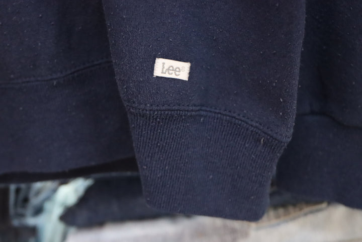 Felpa Lee made in usa vintage size Large Blu Lux Et Veritas