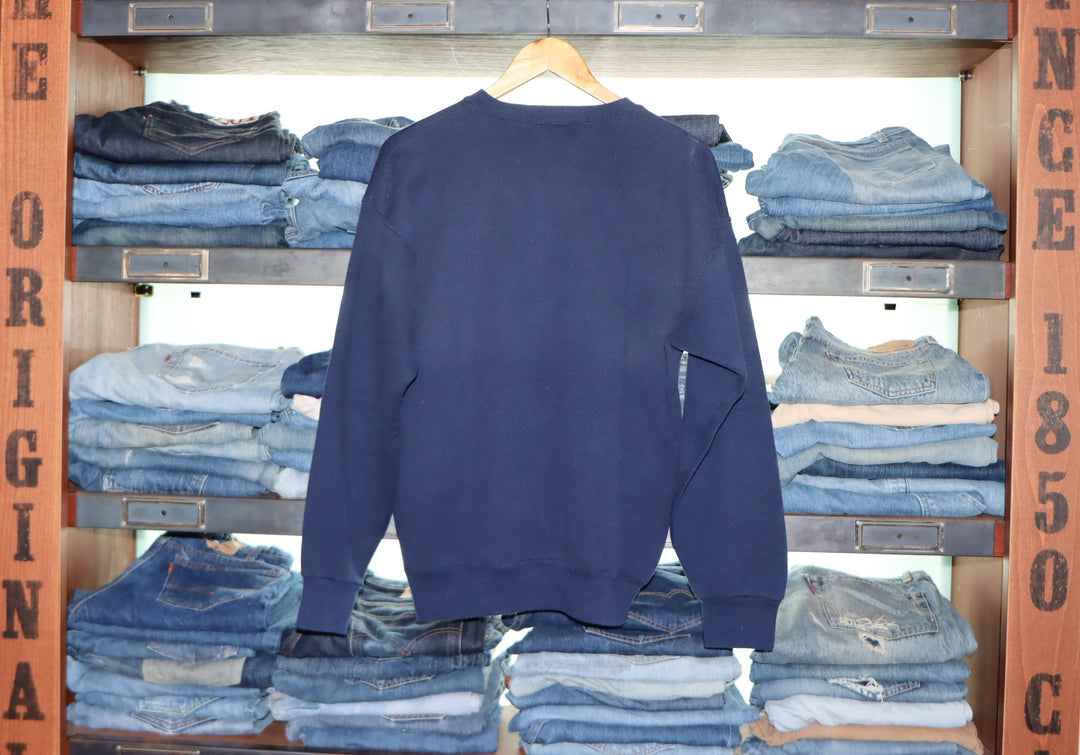 Felpa Lee made in usa vintage size Large Blu Lux Et Veritas