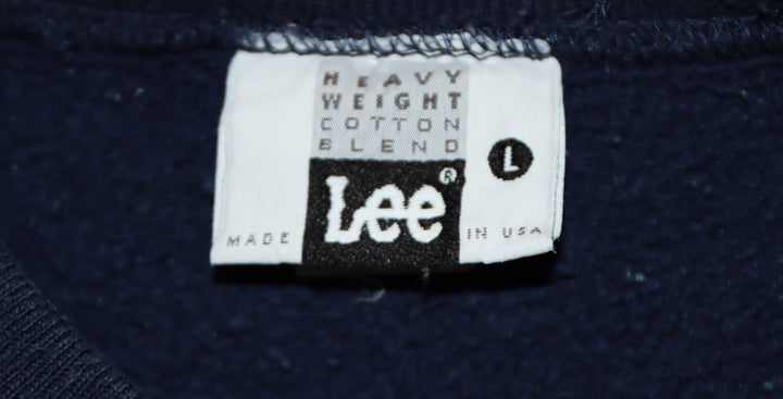 Felpa Lee made in usa vintage size Large Blu Lux Et Veritas