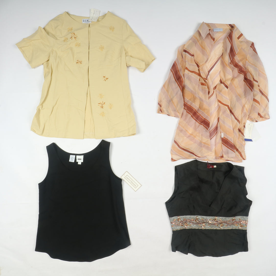 Abbigliamento misto donna made in Italy deadstock 78pz pantaloni, Canicie, Gonne...