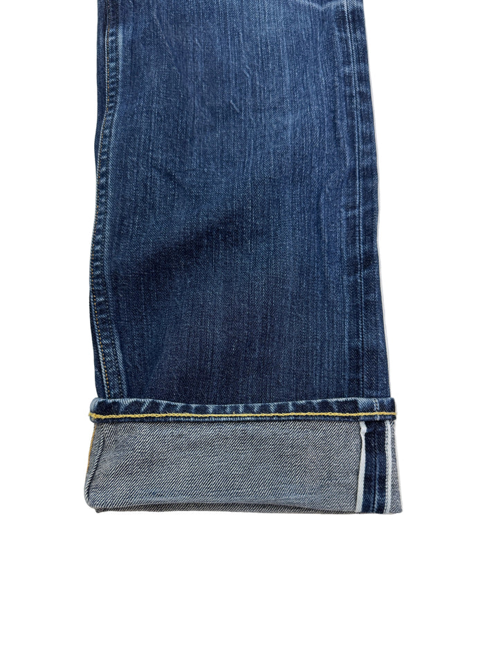 Lee 101 Riders selvedge W34 L36 vintage jeans usato cimosa