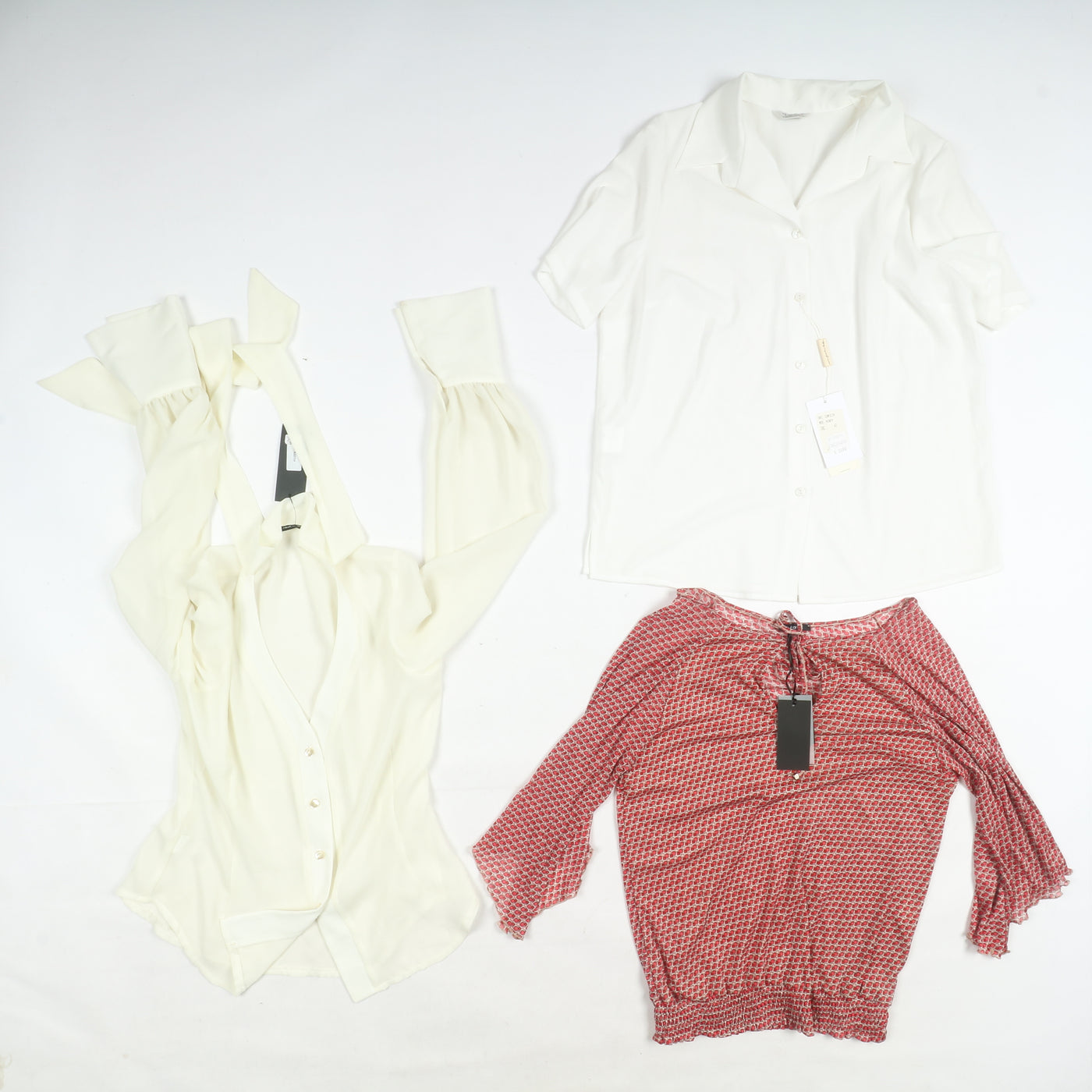 Abbigliamento misto donna made in Italy deadstock 78pz pantaloni, Canicie, Gonne...