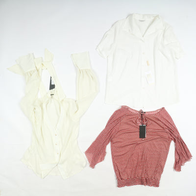 Abbigliamento misto donna made in Italy deadstock 78pz pantaloni, Canicie, Gonne...