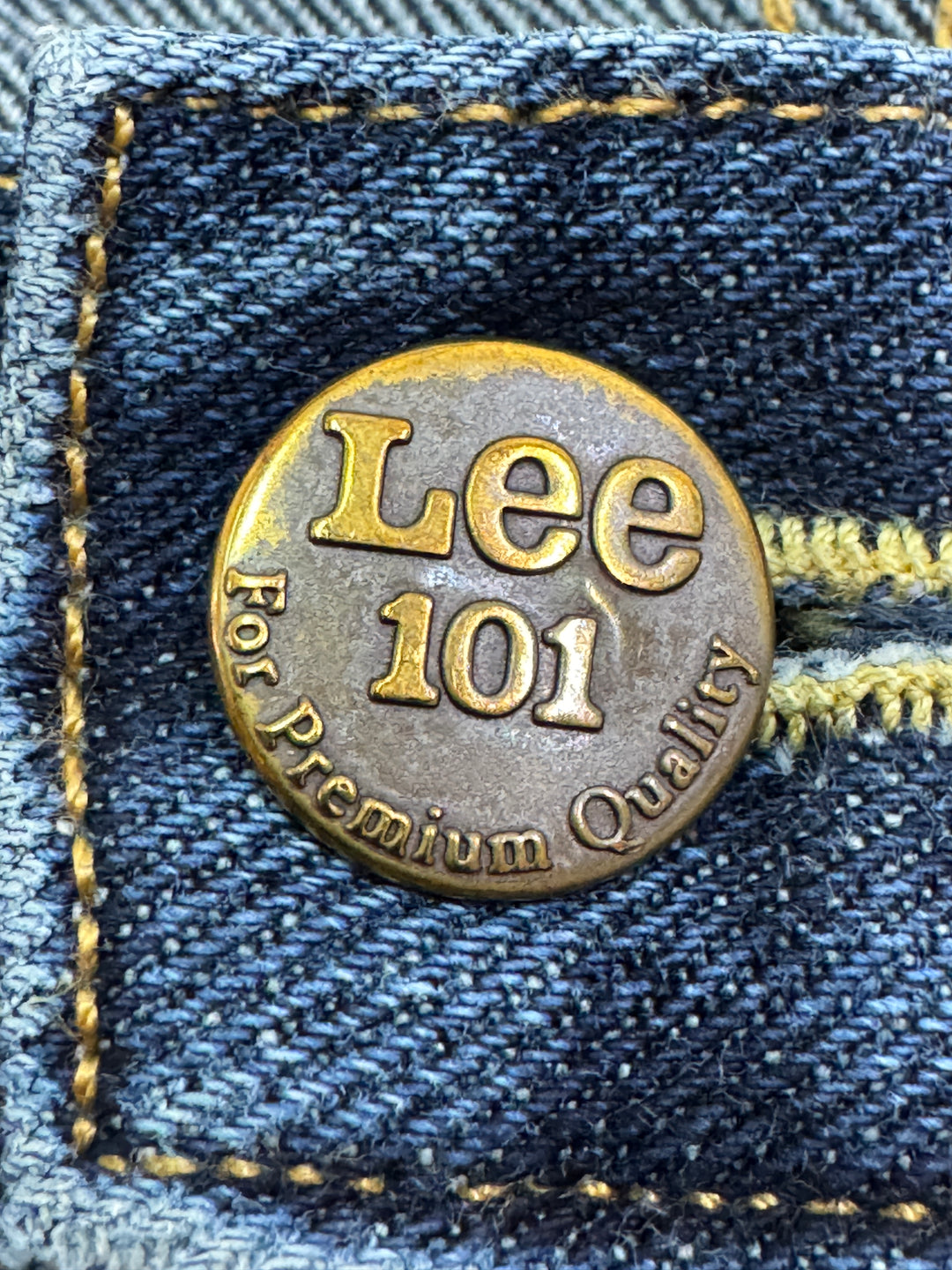 Lee 101 Riders selvedge W34 L36 vintage jeans usato cimosa