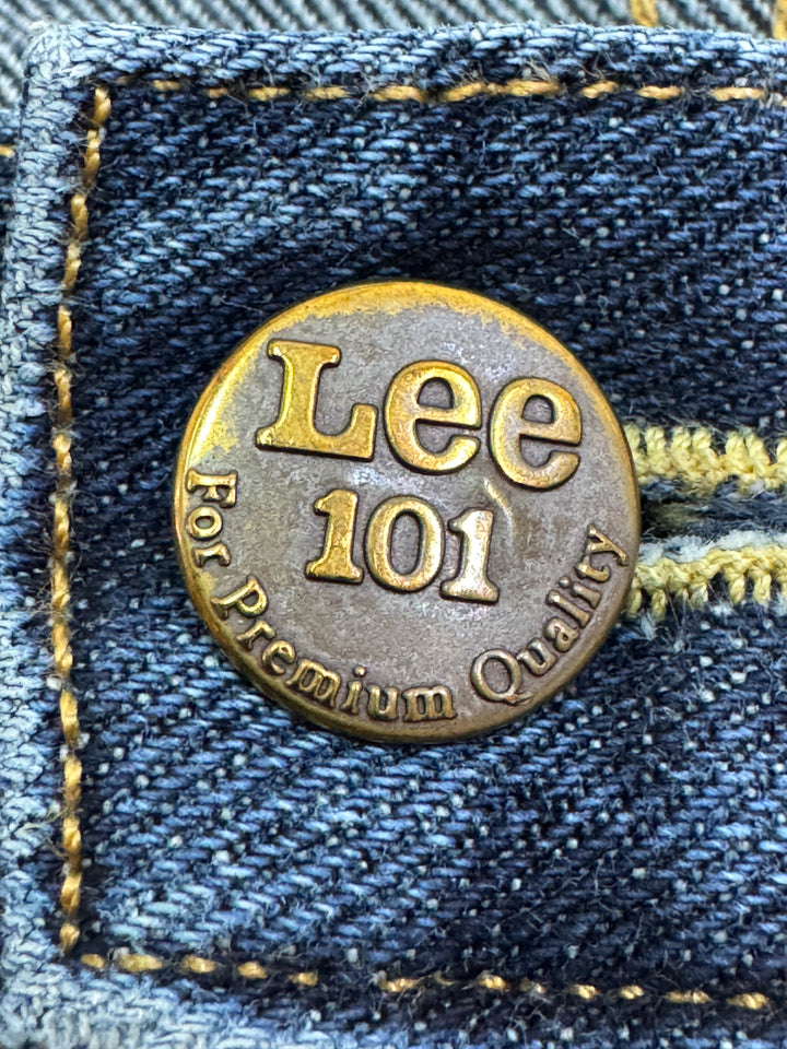 Lee 101 Riders selvedge W34 L36 vintage jeans usato cimosa