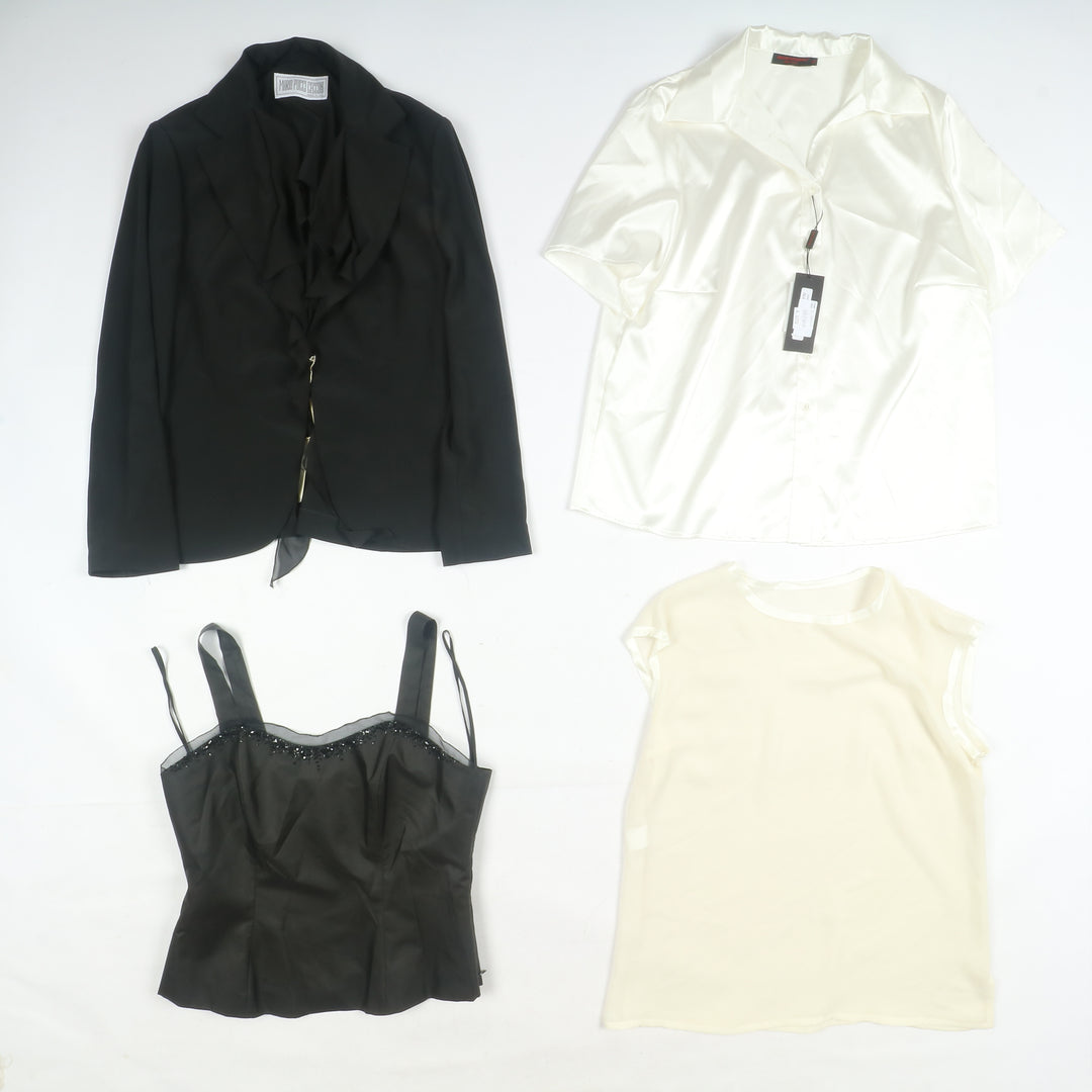 Abbigliamento misto donna made in Italy deadstock 78pz pantaloni, Canicie, Gonne...