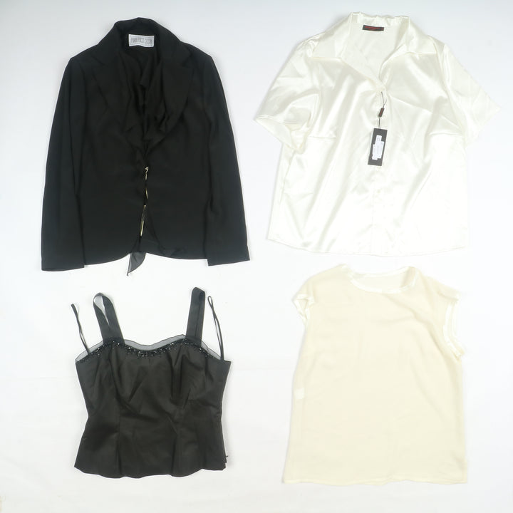 Abbigliamento misto donna made in Italy deadstock 78pz pantaloni, Canicie, Gonne...
