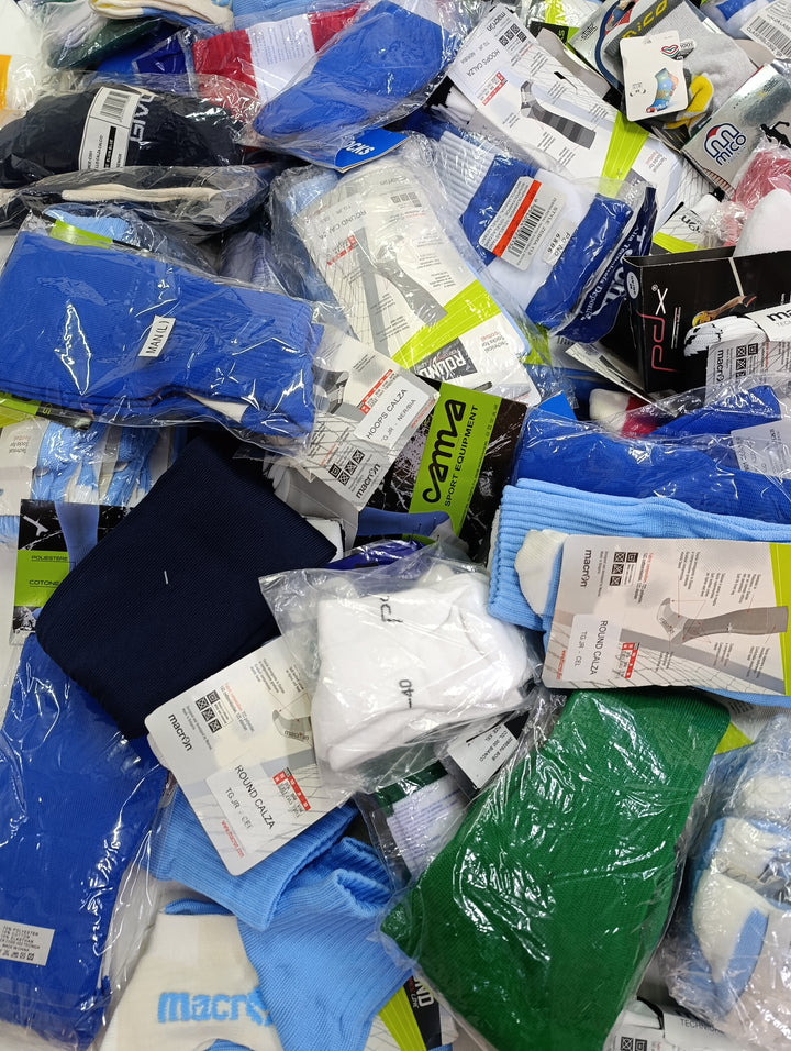 Stock calzini nuovi sportivi deadstock socks 155pz calcio football volley