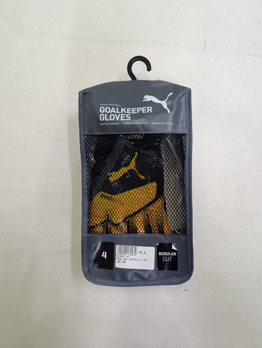 Puma One Protect 3 jr size 4 guanti portiere calcio nuovi