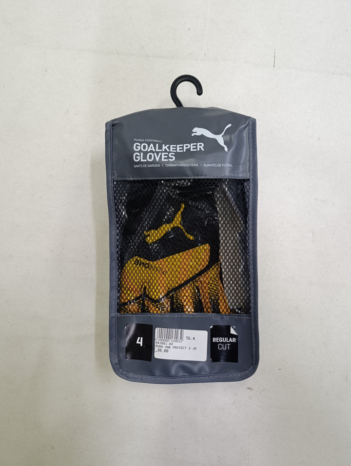 Puma One Protect 3 jr size 4 guanti portiere calcio nuovi