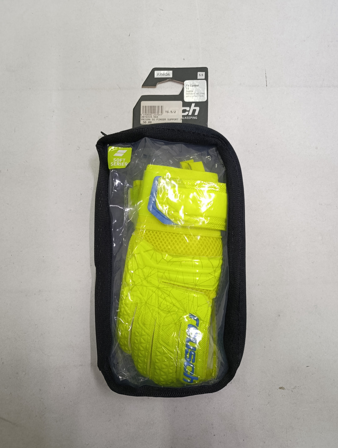 Reush prisma sg finger support junior size 5.5 guanti portiere calcio nuovi