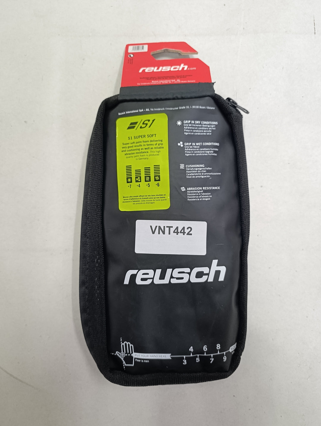 Reush prisma sg finger support junior size 5.5 guanti portiere calcio nuovi