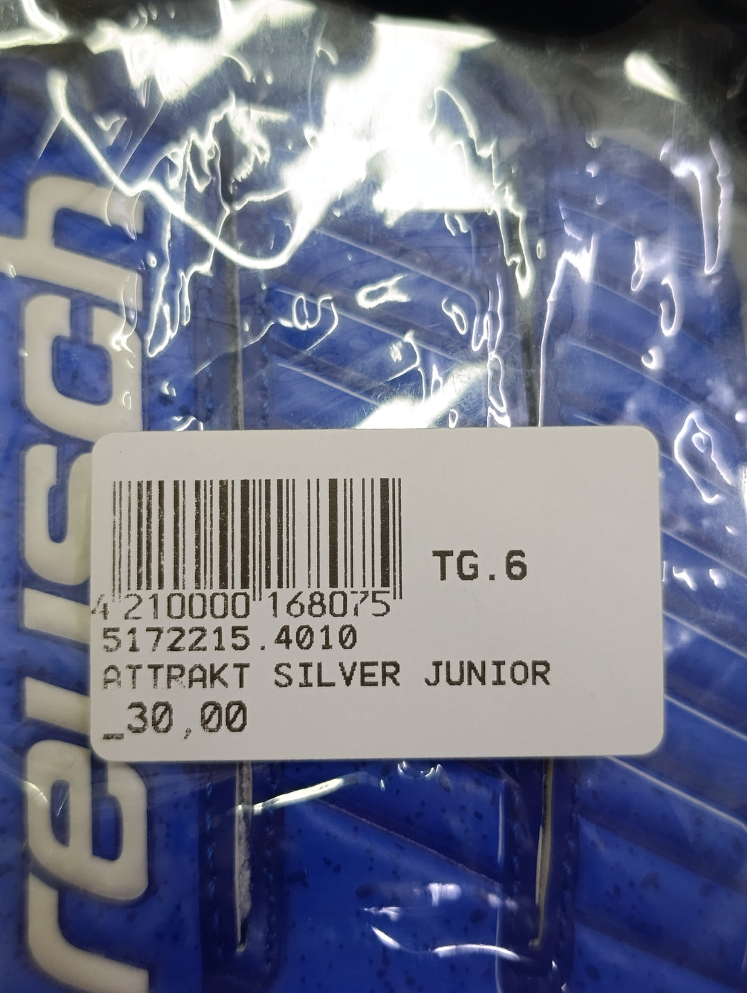 Reusch attrakt silver junior size 6 guanti portiere calcio nuovi