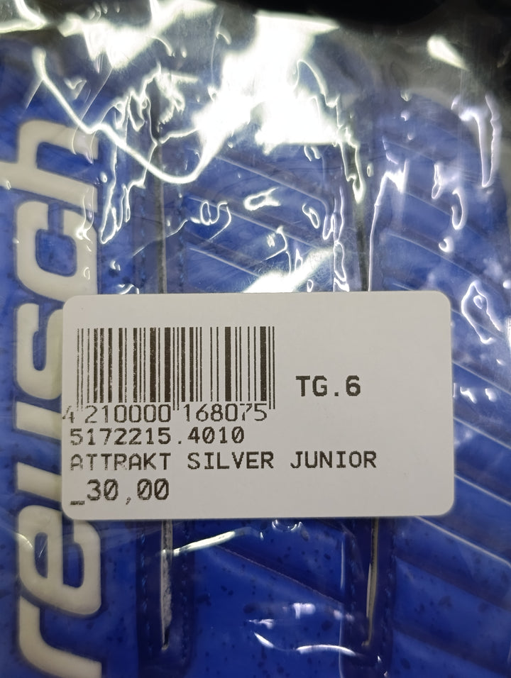 Reusch attrakt silver junior size 6 guanti portiere calcio nuovi