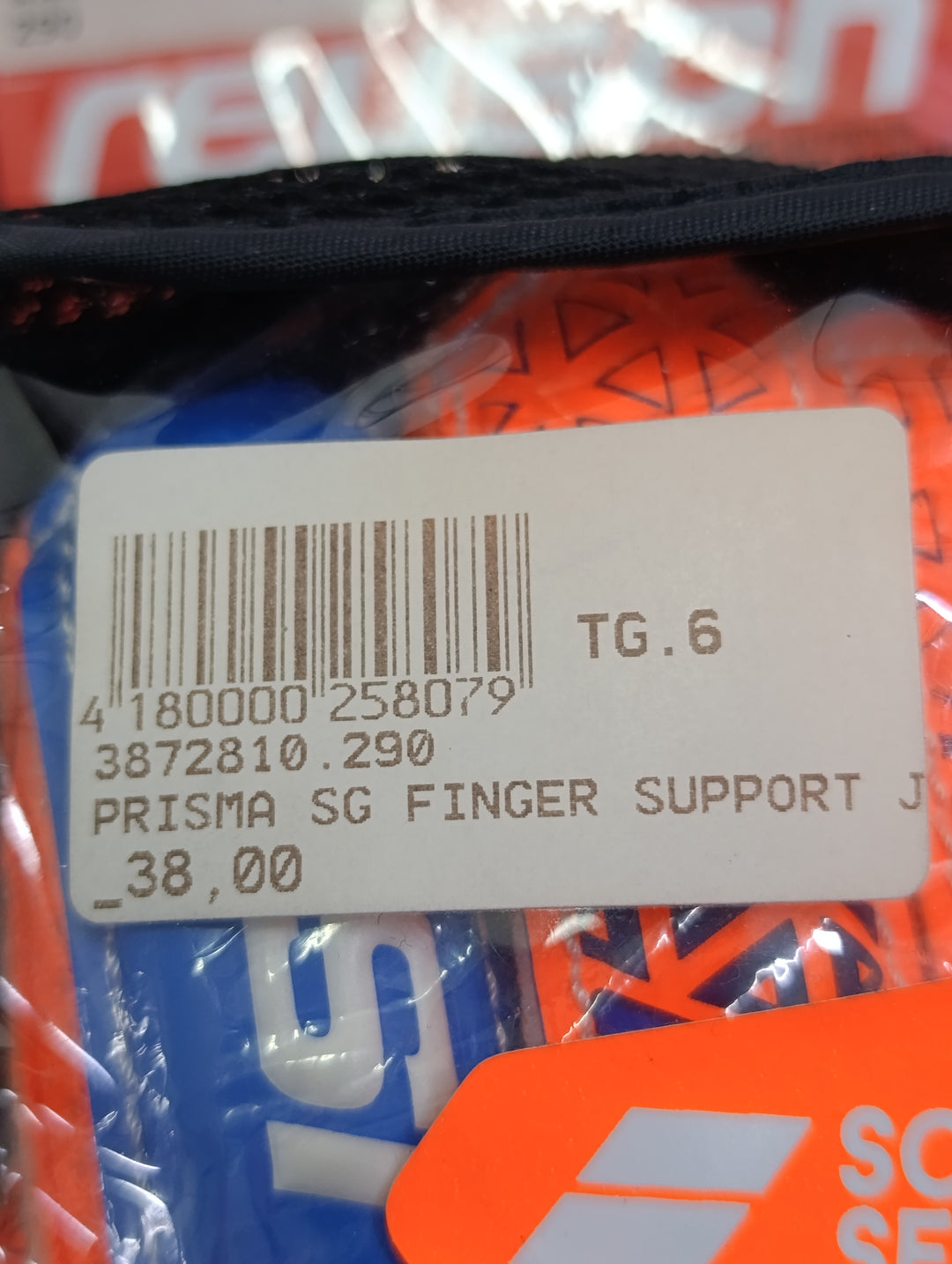Reush prisma sg finger size 6 guanti portiere calcio nuovi