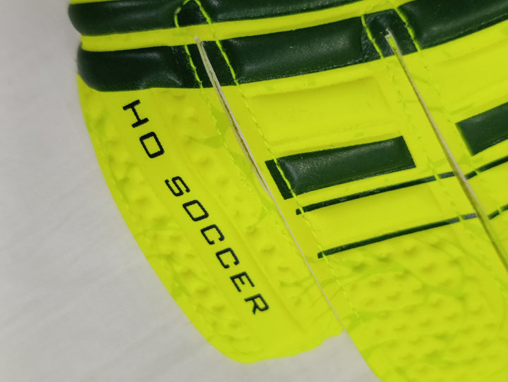 Ho soccer initial flat lime green size 5 guanti portiere calcio nuovi
