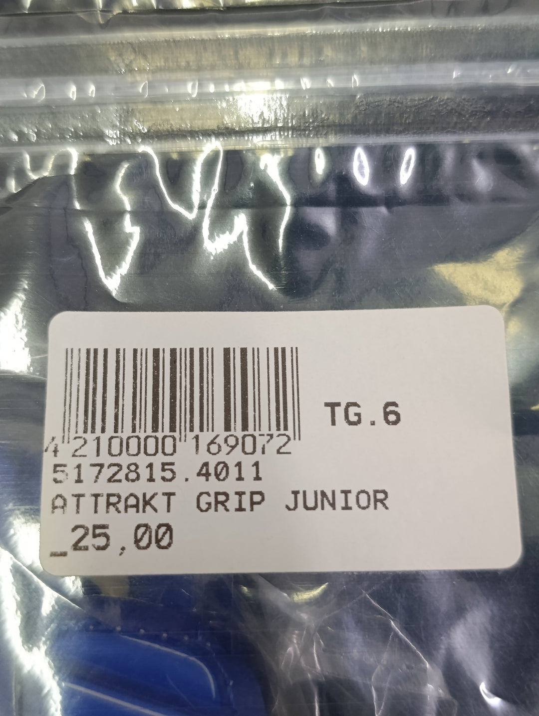Reush attrakt grip size 6.5 junior guanti portiere calcio nuovi