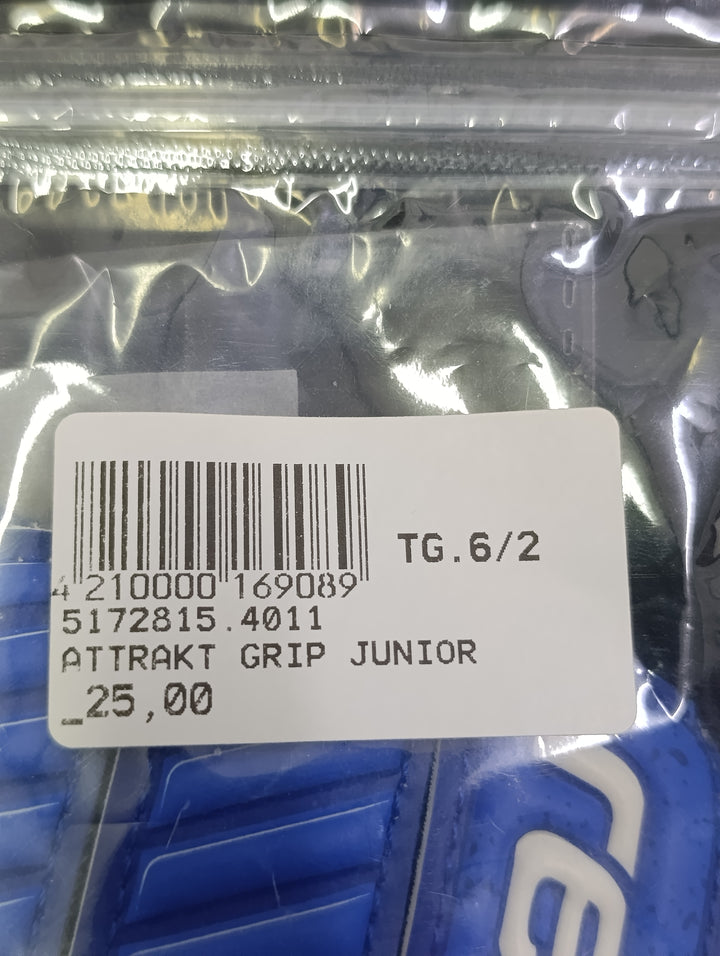 Reush attrakt grip size 6.5 junior guanti portiere calcio nuovi