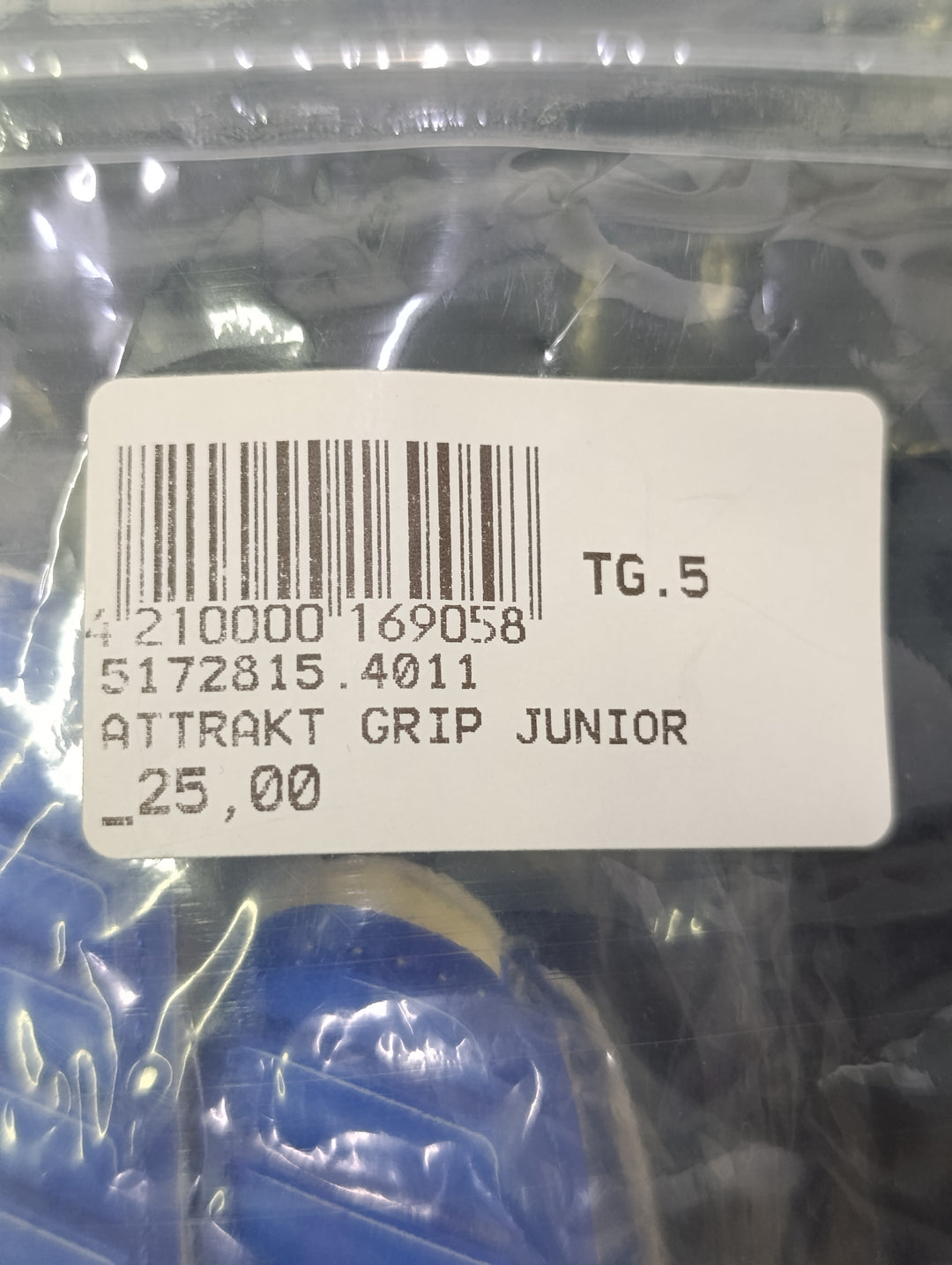 Reush attrakt grip size 5 junior guanti portiere calcio nuovi
