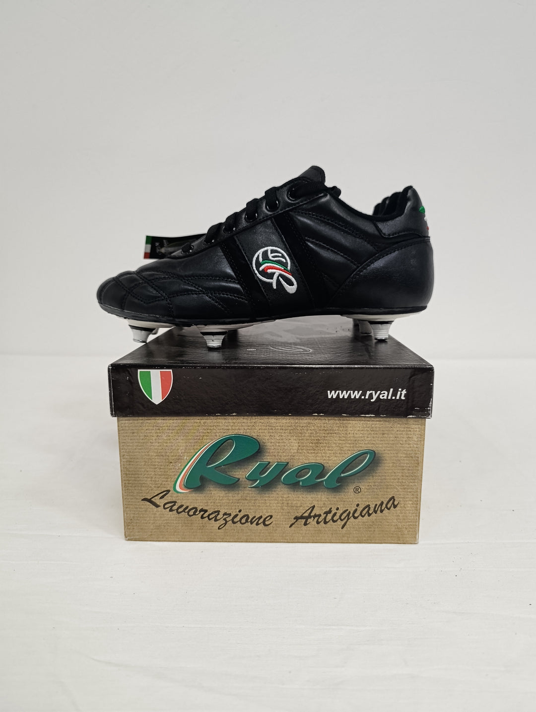 Ryal scarpe da calcio nuove numero 39 pelle di canguro lavorazione artigianale