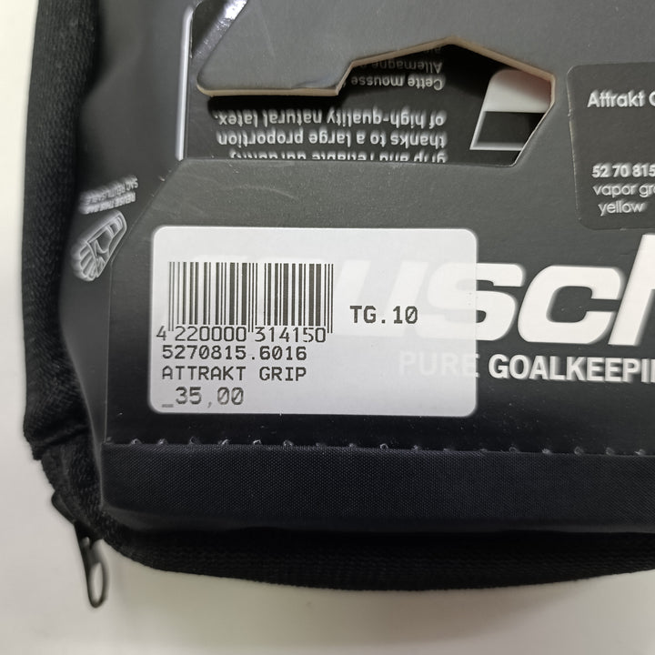 Reush attrakt grip size 10 guanti portiere calcio nuovi