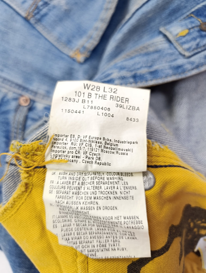 Lee 101B W28 L32 vintage jeans usato LOT 101