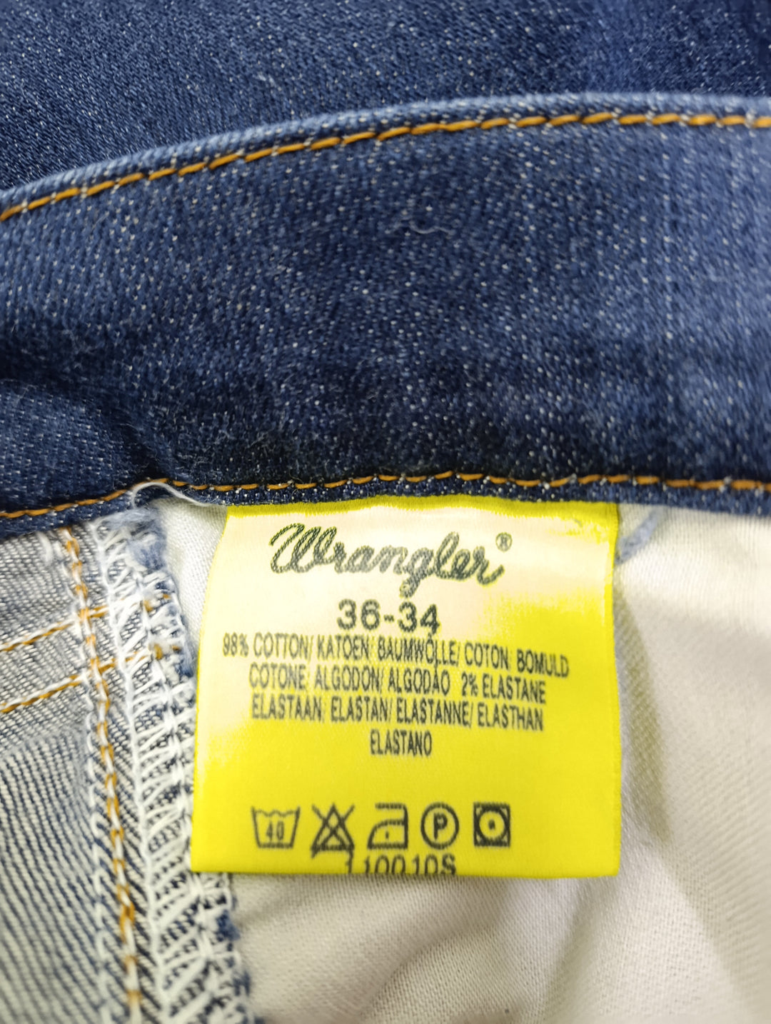 Wrangler bootcut stretch W36 L34 vintage jeans usato donna