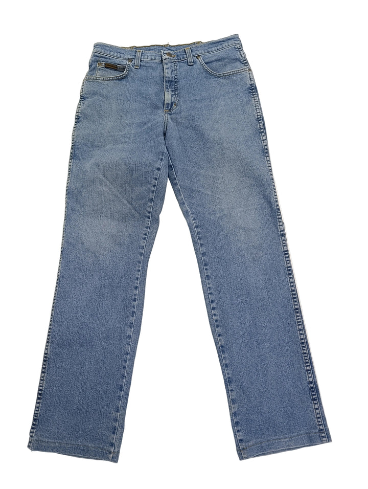 Wrangler Texas stretch W33 L34 nero vintage jeans usato