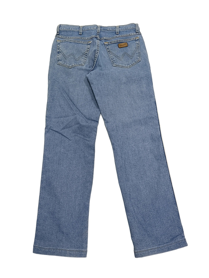 Wrangler Texas stretch W33 L34 nero vintage jeans usato