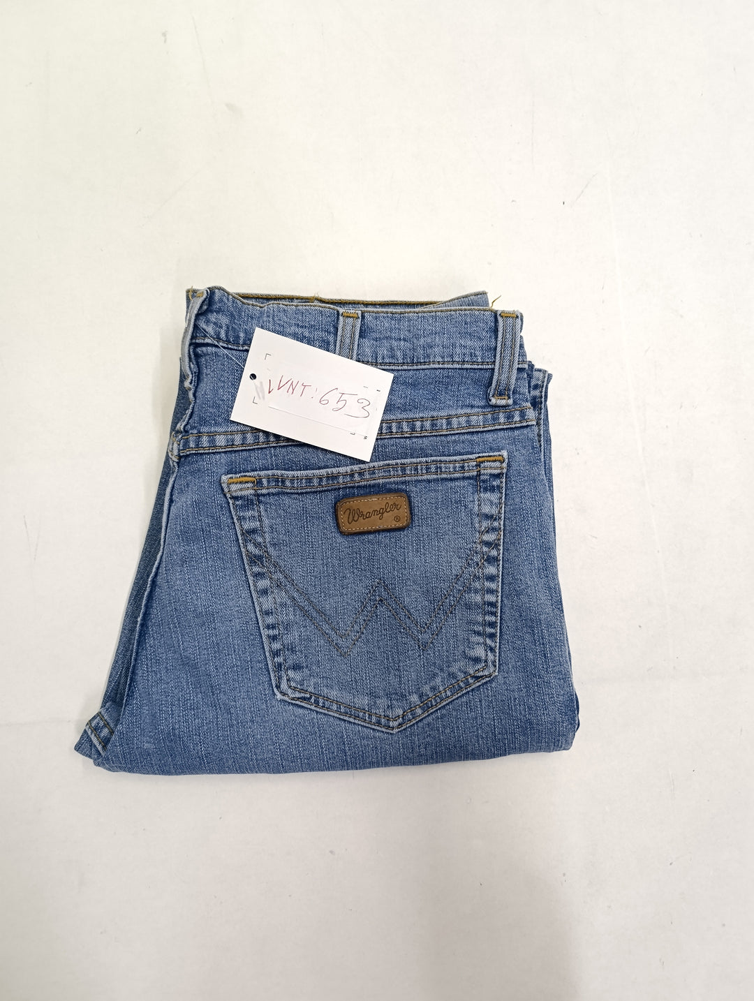 Wrangler Texas stretch W33 L34 nero vintage jeans usato