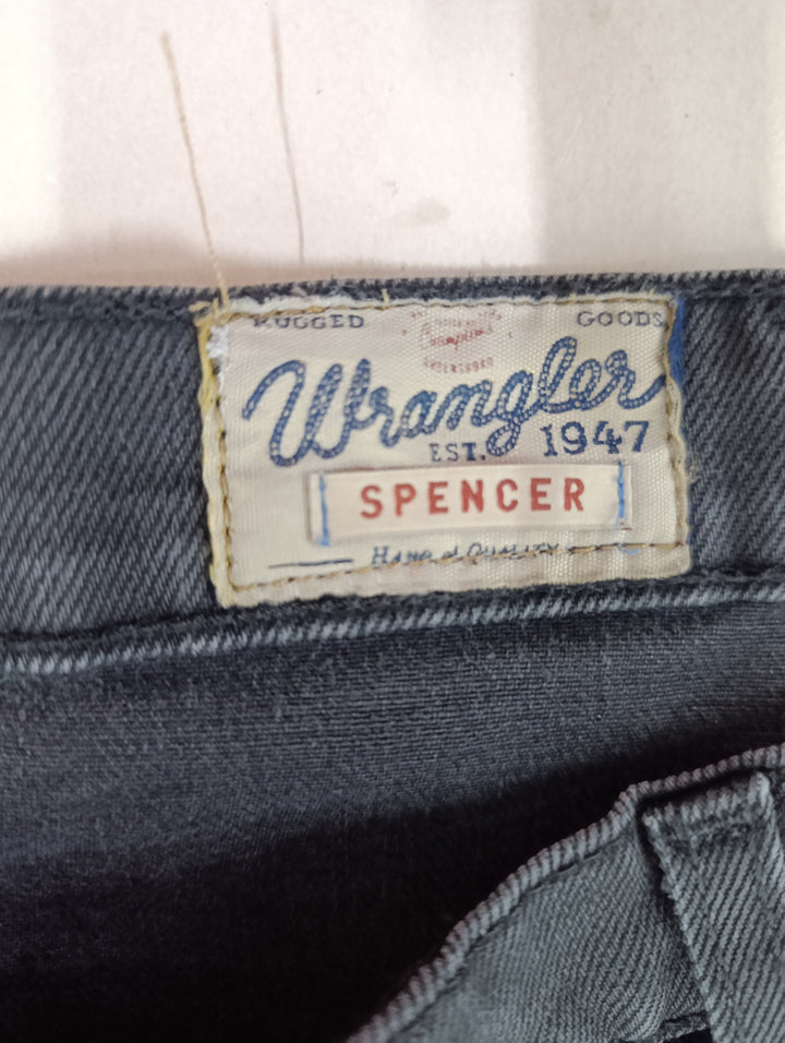 Wrangler Spencer regular fit W34 L32 nero vintage jeans usato